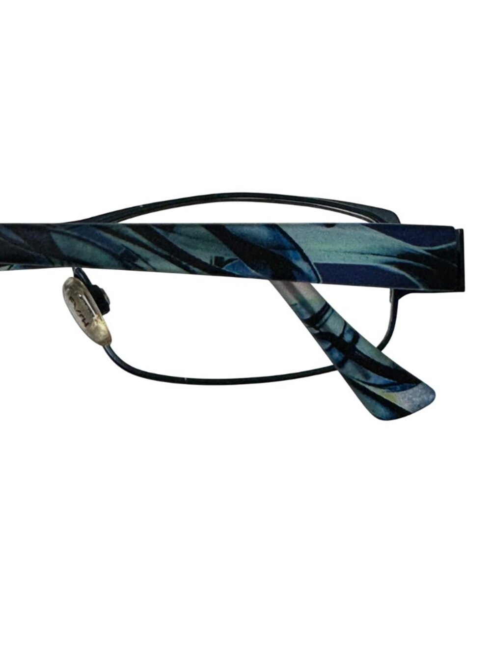 Fysh Urban Eyewear Eyeglasses 51-18-135 3480 Aqua/Blue Rectangle Frames Only UK - Picture 11 of 12